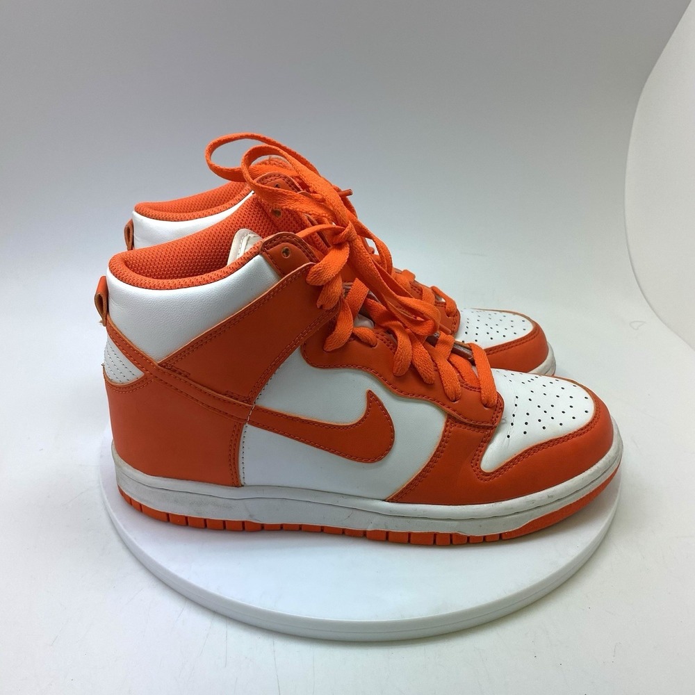 Nike Dunk High Shoes Youth 5.5Y Orange White DB2179-100 Athletic Causal Shoes